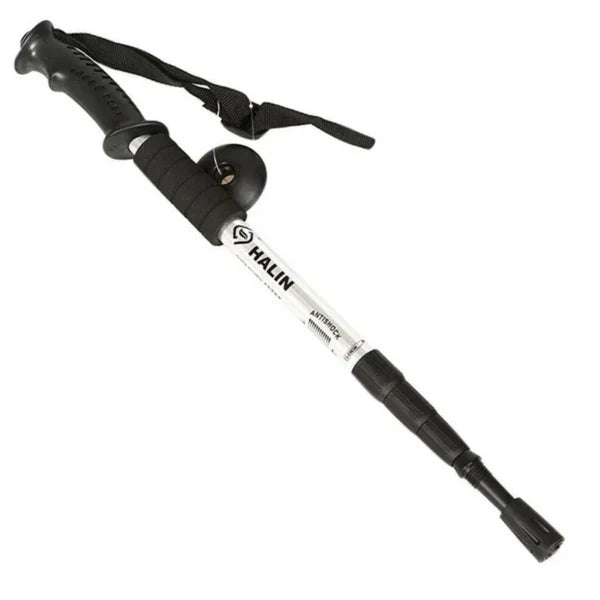 Trekking Pole -  Walking Stick (Adjustable, Anti-Shock, Telescopic) - 4-Section Aluminum Alloy