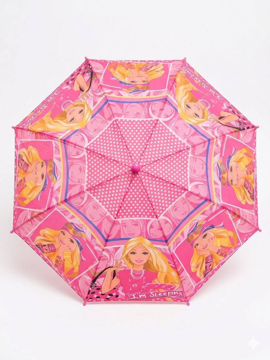 Kids Cartoon Umbrella with Safety Whistle – Sun & Rain Protection for Boys & Girls (30 inch)