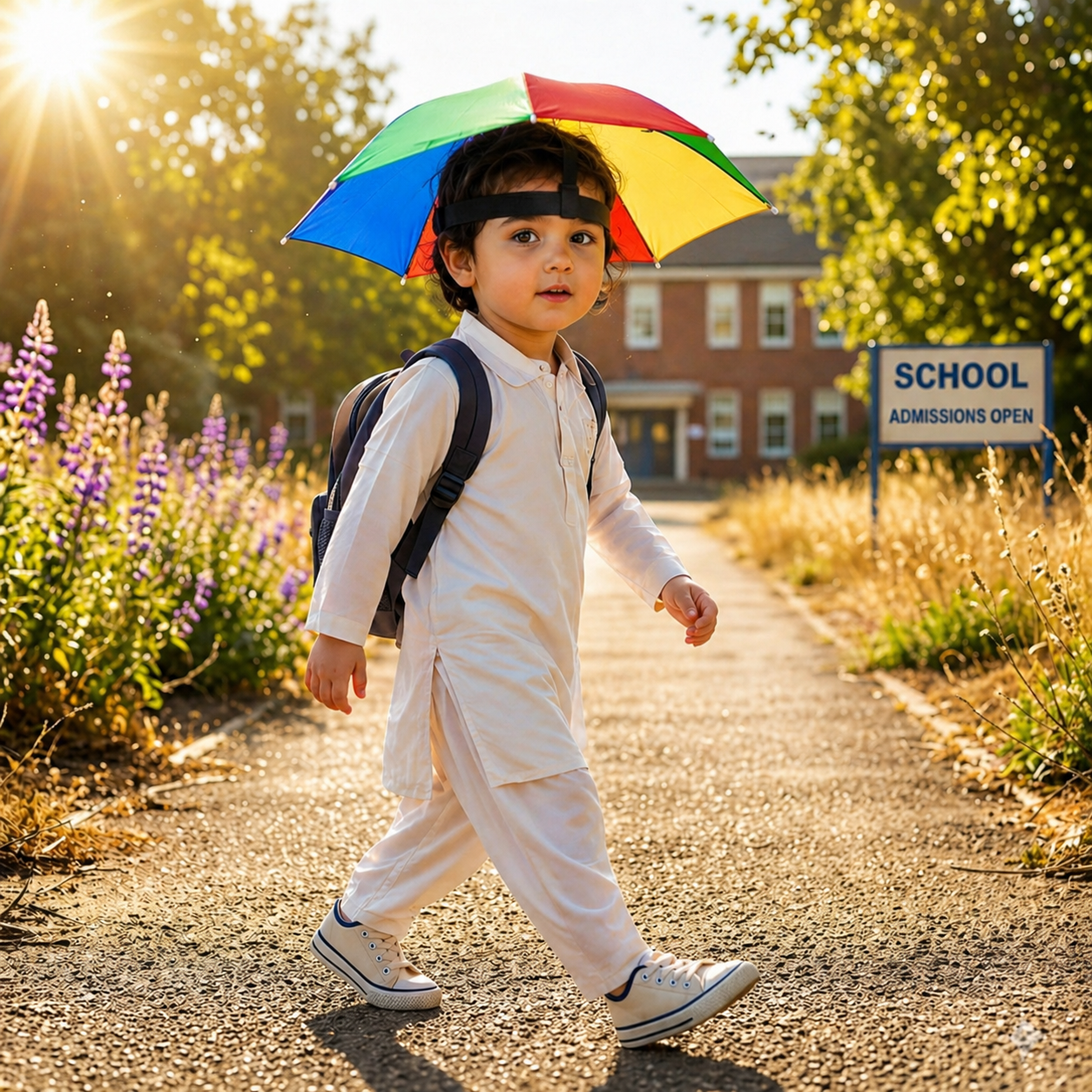 Portable Umbrella Hat – Foldable Anti-UV Sun & Rain Head Umbrella for School Going, Working in Hot Sun, Walking in Rain & Outdoor Use