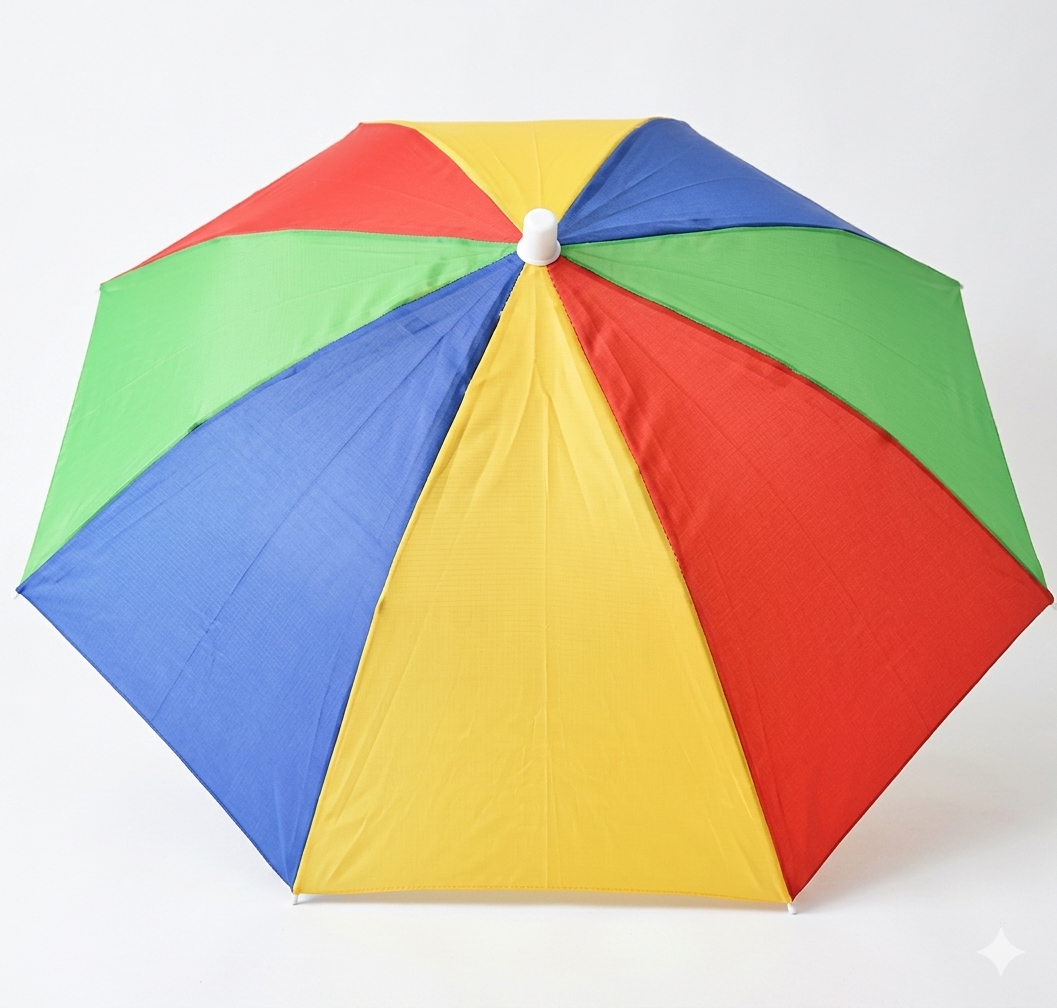 Portable Umbrella Hat – Foldable Anti-UV Sun & Rain Head Umbrella for School Going, Working in Hot Sun, Walking in Rain & Outdoor Use