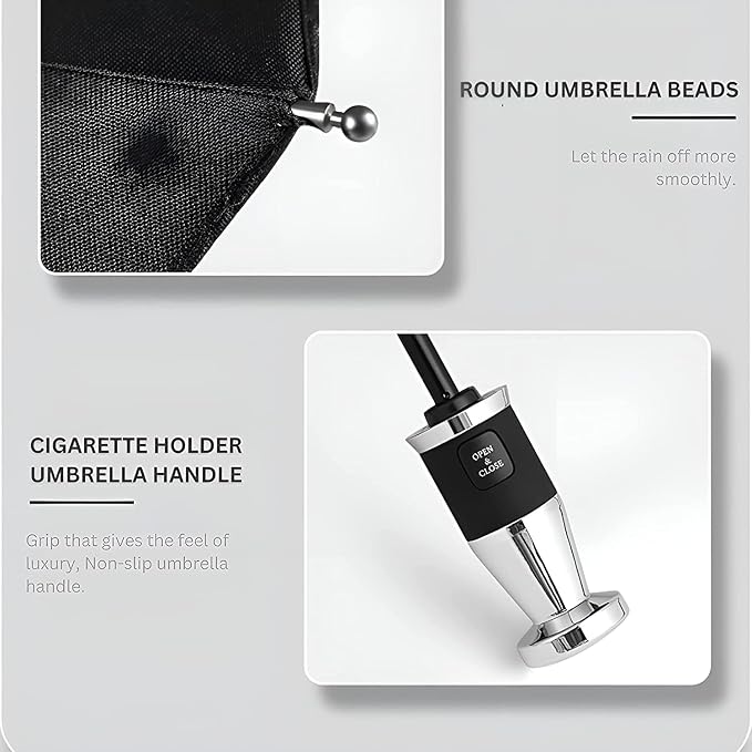 Premium 10-Rib Windproof Automatic Folding Umbrella – Compact Travel Umbrella